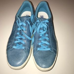 Puma Men’s Blue Suede Deco Sneak 366998